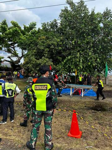 Satgas Korpasgat Dukung Latihan Penanggulangan Kedaruratan Bandara Sentani