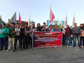Aksi Hari HAM Soroti Ketimpangan Lahan dan Pekerjaan
