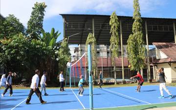 Rangkaian HAB Ke-80, Kanwil Kemenag Gelar Volly Mix 