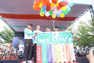 Pangdam Tanjungpura Meriahkan Jalan Santai Dies Natalis OSO