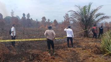 Polres Kubu Raya Amankan Lokasi Karhutla Sungai Raya
