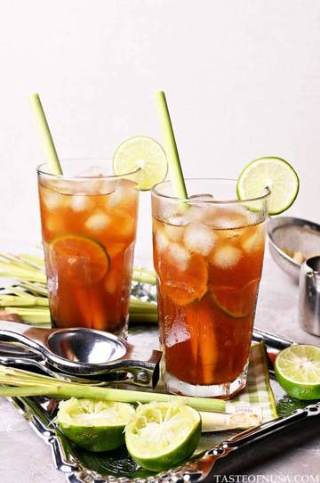 Minuman Harian Penuh Manfaat "Es Teh Serai Jeruk"