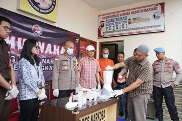 Polres Bengkayang Musnahkan 569,73 gram Sabu