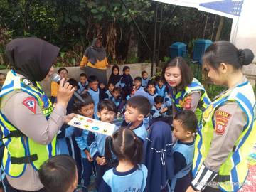 Satlantas Kubu Raya Tanamkan Disiplin Lalu Lintas Anak