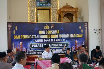 Doa Bersama dan Peringatan Maulid Nabi Polres Banjarnegara