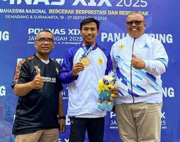 Mahasiswa UMP Raih Emas Panjat Tebing Pomnas Jateng