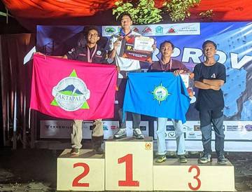 Mahasiswa UIN Saizu Juara 2 Kejurprov Panjat Tebing