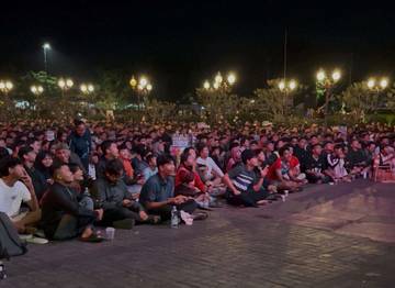 Euforia Warga Banyumas Meriahkan Nobar Timnas Indonesia