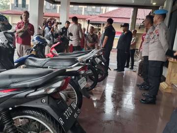 Polres Purbalingga Kembalikan 18 Motor Hasil Curanmor Ke-korban