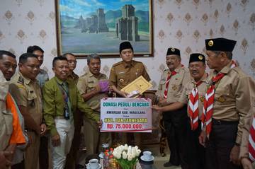Kwarcab Magelang Salurkan Donasi untuk Korban Longsor Pandanarum