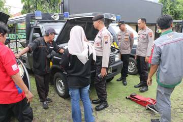 Polres Kebumen Periksa Kesiapan Kendaraan Patroli
