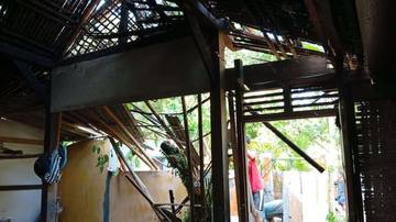 Pohon Tumbang Timpa Rumah Warga Kalisalak Banyumas