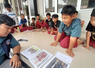 MI Muhammadiyah Jompo Adakan Pelatihan Pesta Siaga
