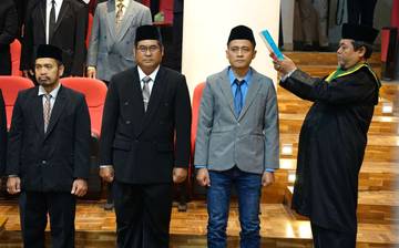 Rektor UIN Saizu Resmi Lantik Pejabat Fakultas Saintek