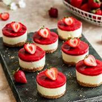 Resep Strawberry Cheesecake Praktis ala Rumahan
