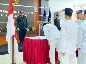 Delapan Narapidana Teroris Nyatakan Setia NKRI di Nusakambangan