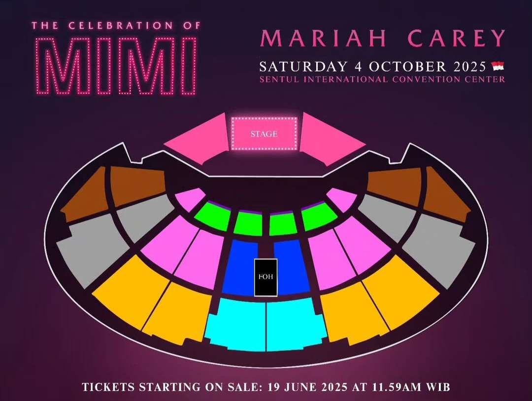 Simak Daftar Harga Konser Mariah Carey di Bogor