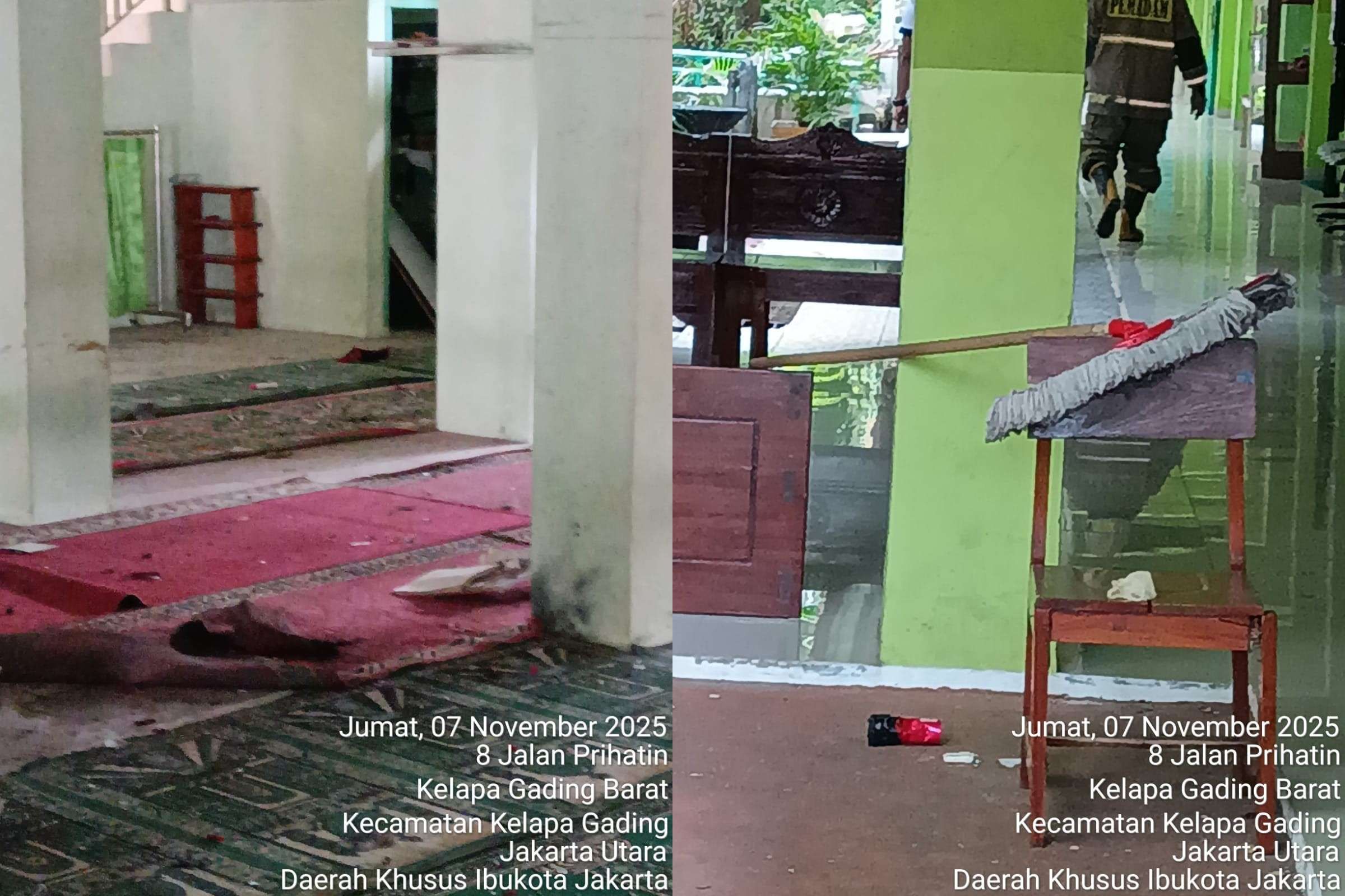 Ledakan di Masjid Kawasan Jakarta Utara, Delapan Orang Luka-luka
