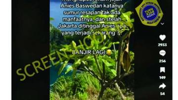 Hoaks Sumur Resapan Era Gubernur Anies Baswedan Ditutup