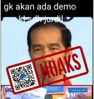 Hoaks Presiden Jokowi Perintahkan Tangkap Pendemo Pemilu 2024