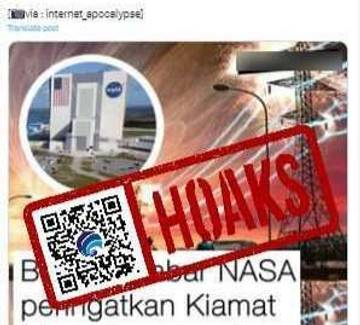 Hoaks NASA Prediksi Kiamat Internet pada 2025