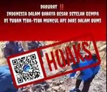 Hoaks Api dari dalam Bumi setelah Gempa Tuban