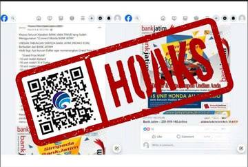 Hoaks Undian Berhadiah Mengatasnamakan Bank Jatim