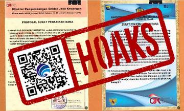 Hoaks Proposal Surat Pencairan Dana Mengatasnamakan OJK