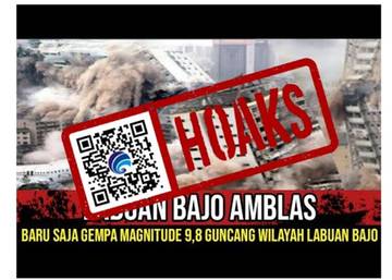 Hoaks Gempa Berkekuatan Magnitudo 9,8 Guncang Labuan Bajo