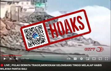 Hoaks Pulau Dewata Alami Gelombang Tinggi Mencekam 