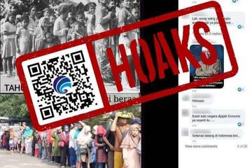 Hoaks Gambar Antrean Beras Tahun 1965 dan 2024