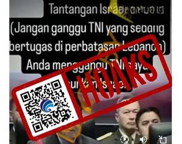 Hoaks Israel Tantang Indonesia, Prabowo Akan Hancurkan Israel 