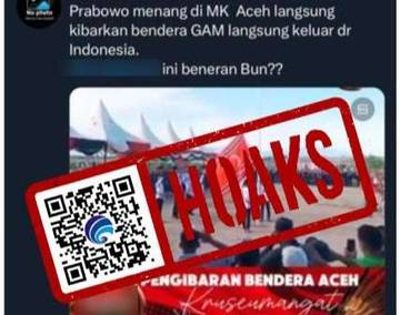 Hoaks Video Provinsi Aceh Keluar dari Indonesia 