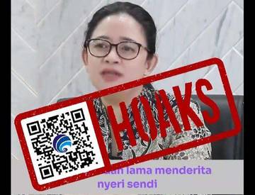 Hoaks Puan Maharani Promosikan Obat Nyeri Sendi