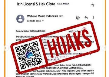 Hoaks Surat Teguran Hak Cipta Wahana Music Indonesia