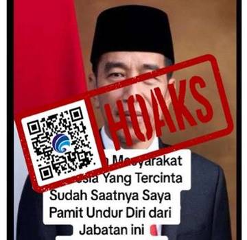 Hoaks Presiden Jokowi Pamit dan Bagikan Rp100 Juta