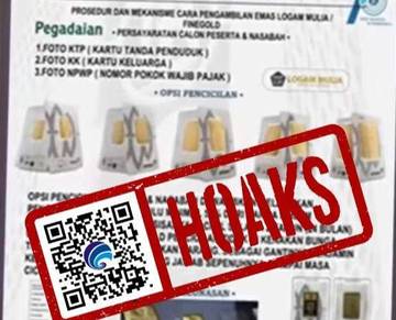 Hoaks Informasi Layanan Cicilan Logam Mulia Bank Indonesia