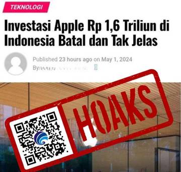 Hoaks Apple Batalkan Investasi Triliunan Rupiah ke Indonesia