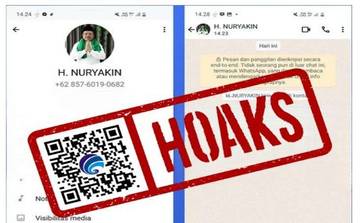 Hoaks Akun WhatsApp Sekretaris Daerah Provinsi Kalimantan Tengah