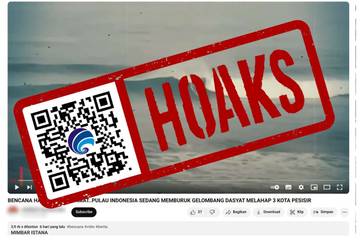 Hoaks Tiga Kota Pesisir Indonesia Dilahap Gelombang Tinggi 