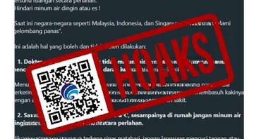 Hoaks Peringatan Bahaya Gelombang Panas bagi Warga 