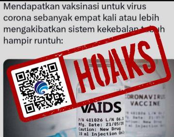 Hoaks Narasi Vaksin Covid-19 Keempat Runtuhkan Kekebalan Tubuh 