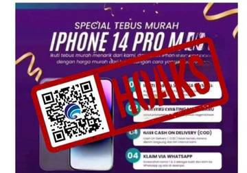Hoaks Unggahan Akun Instagram Bakesbangpol Bandung Giveaway iPhone