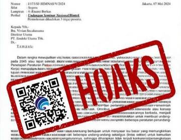 Hoaks Surat Edaran Seminar Nasional Mengatasnamakan PPSDM Ketenagakerjaan