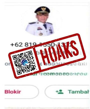 Hoaks Akun WhatsApp Pj Bupati Kabupaten Kampar