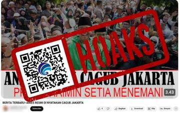 Hoaks Anies Resmi sebagai Calon Gubernur Jakarta 2024