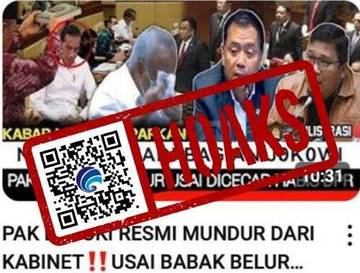 Hoaks Menteri PUPR Basuki Mundur dari Kabinet