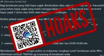 Informasi Razia Kendaraan Mati Pajak Dipastikan Hoaks
