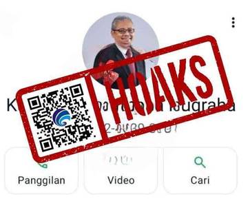 Hoaks Akun WhatsApp Sekretaris Jenderal Kementerian Kesehatan