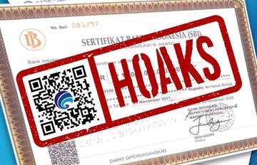 Hoaks Sertifikat Palsu Mengatasnamakan Bank Indonesia